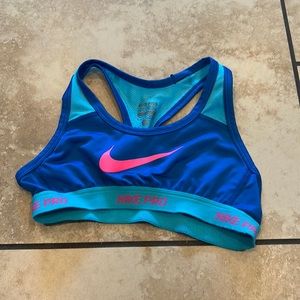 Blue Nike Sports Bra